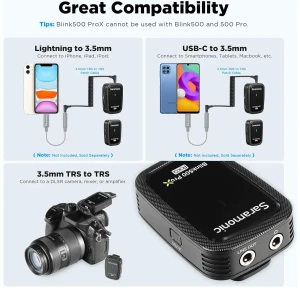 میکروفون بی‌‌ سیم سارامونیک مدل Blink500 Prox Q10